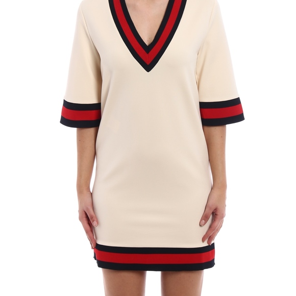 Gucci Stretch viscose dress with Web - Picture 4 of 8